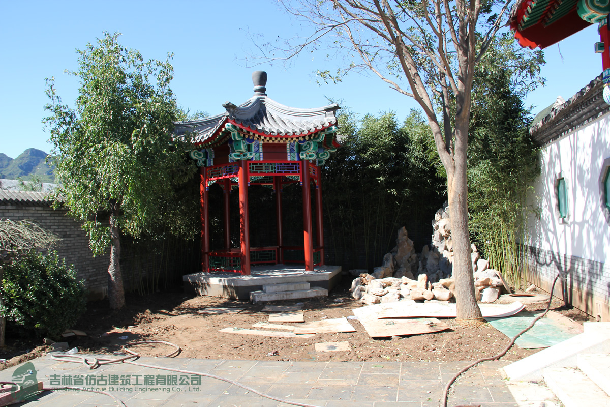 仿古涼亭、水榭施工案例